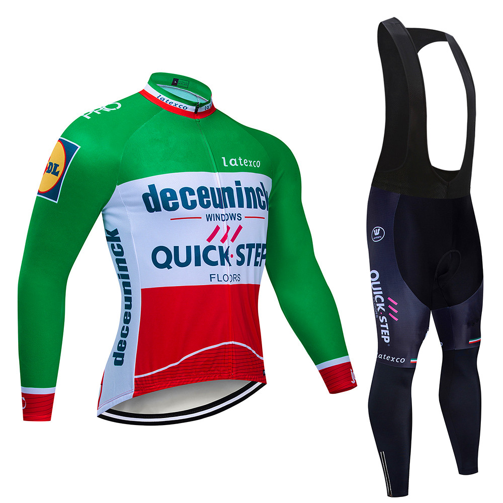 Quick step Cycling Jersey Set  - Mountain Biking Jerseys Men 评论和价格