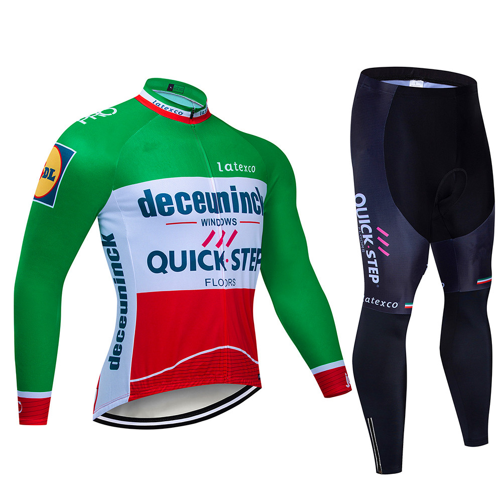 Quick step Cycling Jersey Set  - Mountain Biking Jerseys Men 评论和价格