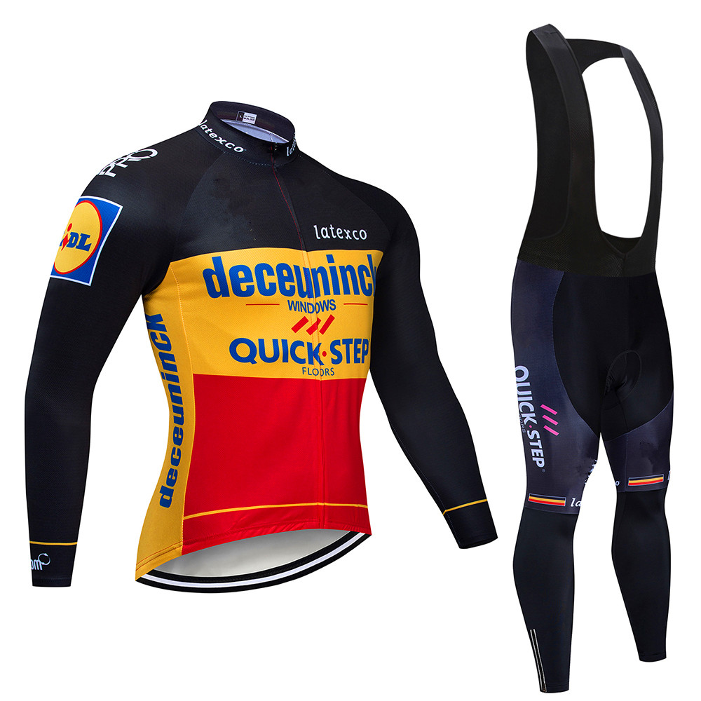 Quick step Cycling Jersey Set  - Mountain Biking Jerseys Men 评论和价格
