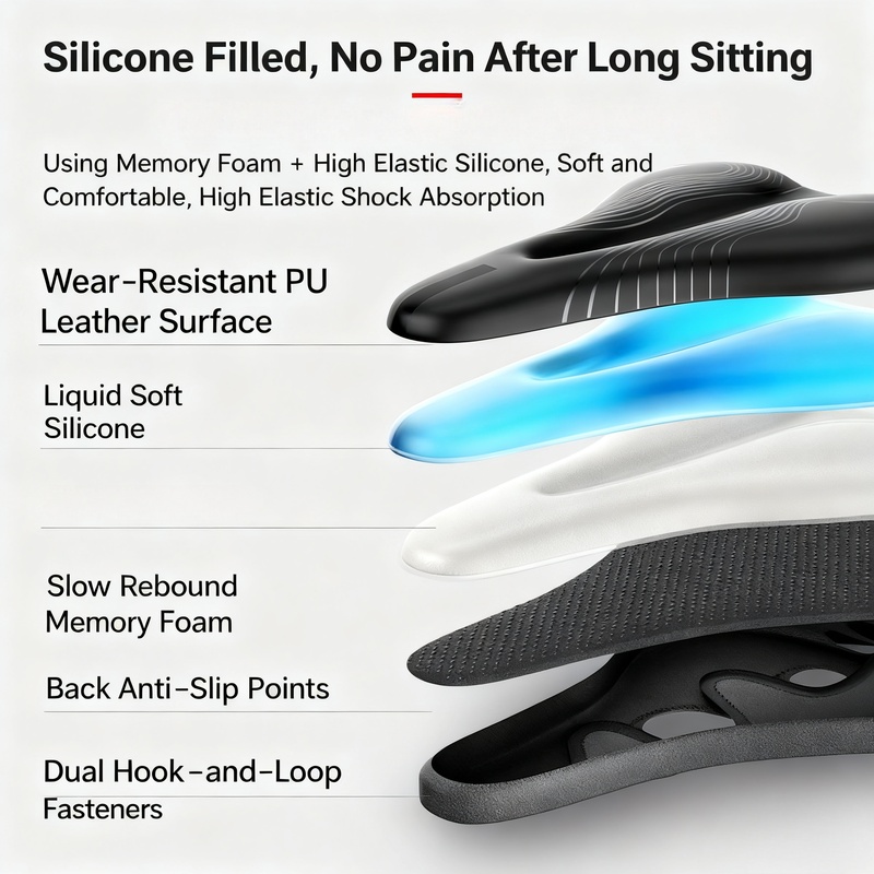 PHOENIX Gel & Memory Foam Bike - Mountain Biking Phoenix 评论和价格
