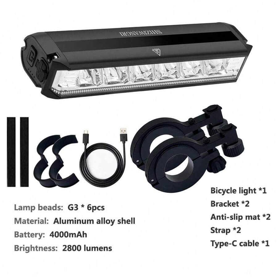 4000mAh Super Bright LED Bicyc - Mountain Biking Usa 评论和价格