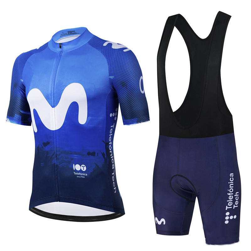 Movistar Pro Team Summer Cycli - Mountain Biking Jerseys Men 评论和价格