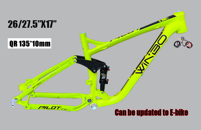 Full Suspension Bicycle Frame, - Mountain Biking Track 评论和价格